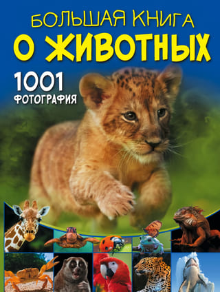 Большая книга  о животных. 1001 фотография