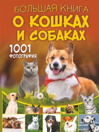 Большая книга  о кошках и собаках. 1001 фотография